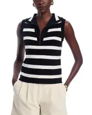 Sioni Sleeveless Striped Sweater M