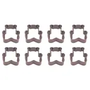 8x R&M Teddy Bear Cookie Cutter Polyresin Coated Steel Bake Mould 7.75cm Brown