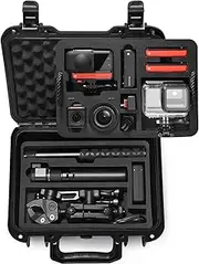 Lekufee Waterproof Carrying Case Compatible with Insta360 ONE RS / Insta360 ONE R Twin Edition Action Camera and More Accessories (Case Only)