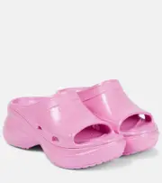 [Balenciaga] Balenciaga x Crocs platform slides AU 7 pink