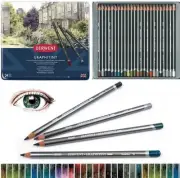 NEW 24 Brilliant Colours! Derwent Graphitint Watercolour Graphite Pencils in Tin