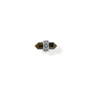 Buy Crystal (single) ear stud with golden blue tiger's eye by Thomas Sabo online - THOMAS SABO Australia