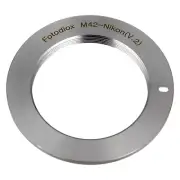 Fotodiox Lens Adapter for M42 Type 2 lens to Nikon F Cameras [M42-NikF-Pro-V2]