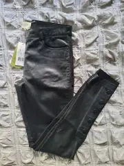 Nicole Miller Artelier - Size 6 - Genuine Leather Pants - Black