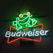 Bowtie Beer Frog Bow Tie Neon Light Sign 24"x20" Lamp Bar Show Party Wall AM