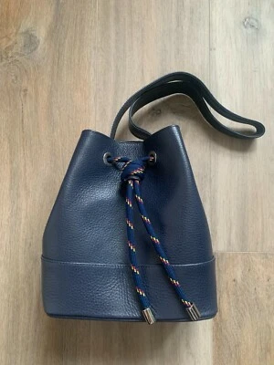 Unisa blue leather bucket bag RRP 125 EUR - Brand NEW