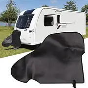 Caravan Hitch Cover, Trailer Hitch Lock Covers Universal Breathable Tow Hitch Cover for Caravan, PVC Trailer Towing Ball Coupling Lock Covers Caravan Hitch Dust Proof Protector Trailer Hitch Cover