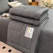 Summer Quilt King Queen Size Lightweight Bedspread Cotton Fabric Cooling Quilt Blanket Air Conditioning Quilt Soft Comforter Summer Quilt Bedding Skin-Friendly Washed(Color12,180x200cm/71x79in)