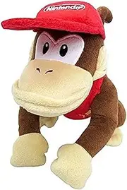 Sanei Super Mario Bros Plush Diddy Kong 7' Plush