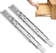 Replacement Drawer Slides | Stainless Steel Drawer Slides,Large Load Capacity Side Mount Ball Bearing Rail, Cabinet Slider Track for Kitchen