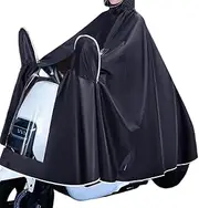[MICTOY] Portable Electric Vehicle Raincoat, Reusable Hooded Waterproof Poncho, Transparent Film Does Not Block Car Lights