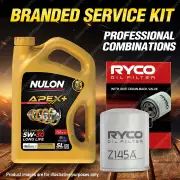 Ryco Oil Filter 5L APX5W30D1 Engine Oil Service Kit for Nissan Skyline R32 2.6L