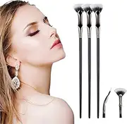 Eyelash Comb,Folding Angle Scalloped Lash Brush – 2025 Upgraded Mascara Brush Eyelash Comb Separator for Clump-Free Separation, Perfect for Upper & Lower Lashes,Eye Makeup Makeup Tool for Women (3PCS)