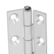 2Pcs Flat Hinge Folding Aluminum Profile Resin Bushing Axes Square Door Hard CST