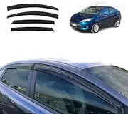 OAD4X4 Weathershields Compatible with Ford Fiesta WT Series Sedan 2010-2019, Weather Shields Window Visors Wind Deflectors Sun Rain Guard 4PCS Set