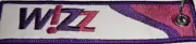 New! KEY-WIZZ Keychain with Wizz embroidered on both sides
