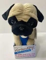 Nintendog Pug Plush ‘Bark Back Playful Pups’ Interactive Nintendo 2008 NEW