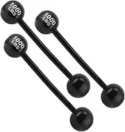 Outanaya 3pcs Inflatable Dumbbell Props Weights for Outdoor Decorations Party Inflatable Barbell Party Barbell for Balloon Barbell Pool Barbells Barbell Balloon Black