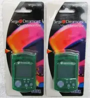 Official Sega Dreamcast Clear Green VMU Memory Card HKT-7000 Brand New Sealed!