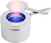 Stainless Steel Chafer Wick Fuel and Sterno Canned Heat Holder with Safety Cover