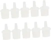 TOVINANNA Lash Glue Bottle Tips Eyelash Glue Special Plugs 100pcs Set Prevent Clogging Long-lasting