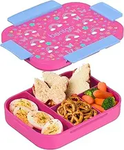 Bentgo Kids Snap & Go Lunch Box - Rainbows & Butterflies