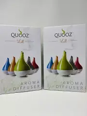 Lime Green QUOOZ Ultrasonic Aroma Diffuser Lull Essential Oil Auto Shut-Off