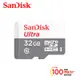 SanDisk Ultra microSD UHS-I 32GB 記憶卡-白 (公司貨) 100MB/s