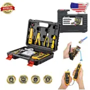 Comprehensive RJ45 Crimp Tool Kit with Wire Tracker for Effortless Networking