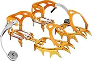 [Generic] Ice Cleats | Climbing Ice Shoes Grippers - 14-Spikes Ice Snow Traction Cleats Crampons Anti-Slip Snow Shoes Cleats Ice Winter Walking Boots Cleats for Men