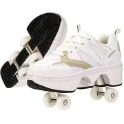 CHSSIH Roller Skate Shoes for Girls, Kids, Women, Men & Adults – Retractab
