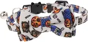 Alasum 4pcs Adjustable Cat Collar Adorable Halloween Style with Bell Durable Pet Accessories for Cats Eye Catching Design for Parties and Festivals