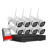 Wireless CCTV 3MP IP Security Camera System Home Outdoor WiFi 8CH 2TB