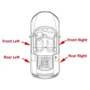 Left Internal Door Handle Car Door Internal Actuator for Fabia 2015-2017 6V0837221A 6V08222A Black silver