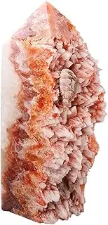 Natural Raw Quartz Crystal Cluster Red Crystal Tooth Cluster Healing Stones Crystal Point Specimen Home Decoration Raw Crystals,700-900g