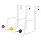 3PCS Over-The-Door Hooks - Heavy Duty Hanger Storage Hooks for Clothes & Towels