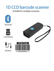 Mini Pocket Barcode Scanner Wireless Bluetooth Instant Upload or storage Mode Optional Support IOS Android Windows System M3CB 1D CCD