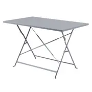 Bolero Grey Pavement Style Folding Table - 1100x700mm