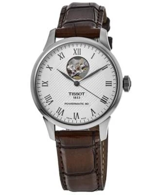 New Tissot Le Locle Powermatic 80 Open Silver Men's Watch T006.407.16.033.01