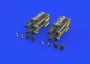 eduard 672148 1/72 Aircraft- AGM114 Hellfire (PE & Resin)