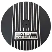 496 Stroker Big Block Chevy 13" Round Finned Air Cleaner Lid Kit - Black