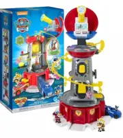 New Paw Patrol Mighty Lookout Tower w/ Exclusive Bonus Action Figure Toy Car