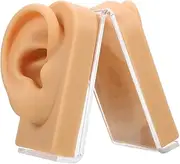 ELAYARD 1Set Simulated Ear Model Silicone Ear Molds for Ear Piercing Practice Jewelry Display Realistic Design for Training for Beauty Shops Students Nurses