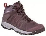 Oboz Sypes Mid Leather B-DRY Women's Hiking Boots, Peppercorn, W9