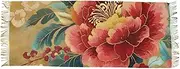 [AIXIWAWA] Women's Pashminas Scarf Oriental Flower Print, Shawls Wrap Lightwight with Tassel for Evening Dress Dinner Party, Multicolor