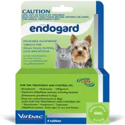 Endogard Broadspectrum All-Wormer Tablets for Small Dogs 5kg Puppies 4 Pack