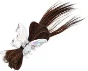 WRITWAA Shuttlecock Headdress Hair Clip Clips Halloween Claw Clips Hair Extensions Ponytail Large Claw Clip Ponytail Extension Hair Barrettes Banana Clip Plastic