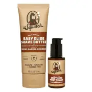 Dr. Squatch Wood Barrel Bourbon Smooth Shave Bundle - Easy Glide Butter +...