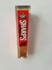 Orginal Vintage 1990 Miller Sharp 4 1/2 Inch Acrlic Beer Tap Handle Collector