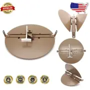 Heavy Duty 10" Butterfly Damper - Optimized for T-Bar Drop Ceiling Installation